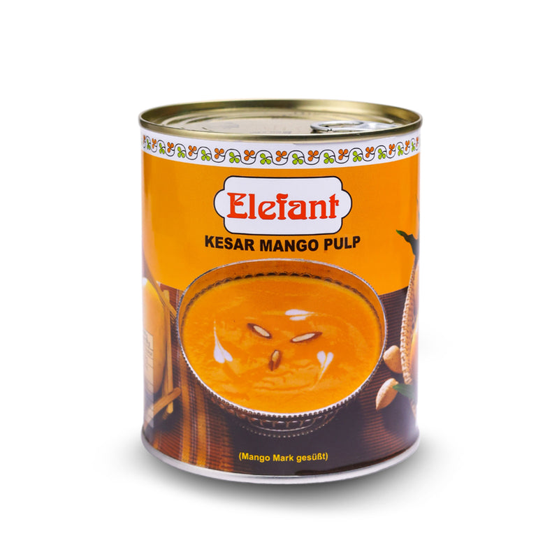 Kesar Mango Pulp/Puree sweetened (Elefant) 6x850g