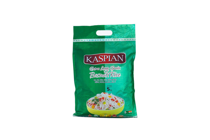 Kaspian Basmati 5kg (Extra Long Grain)